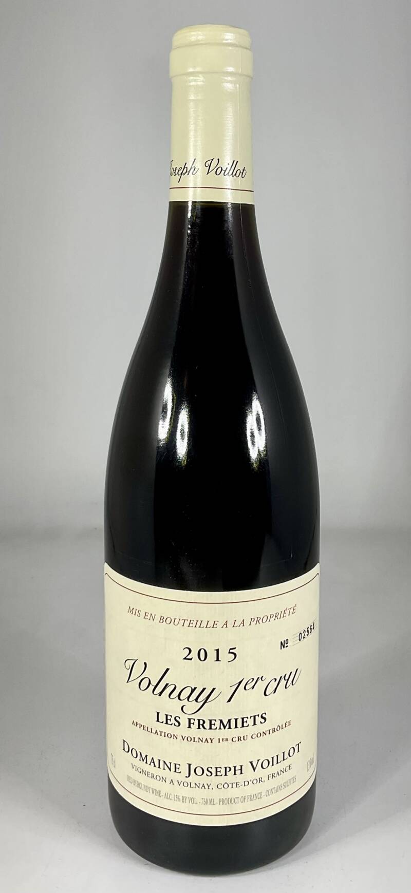 Volnay 1er cru Fremiets 2015  Joseph Voillot  (carton 6 bts)