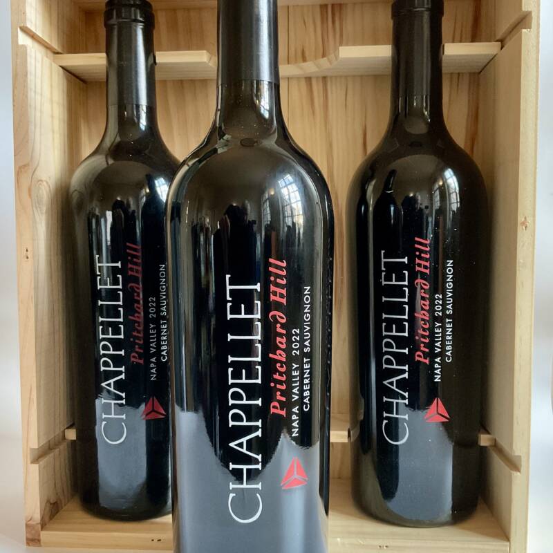 Pritchard Hill cabernet sauvignon Chappellet 2022  Napa Valley  (c. b. 3 bts)